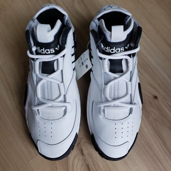 Adidas Streetball Basketball Shoes White & Black Sneakers Mens Size 7.5 NEW main image 6